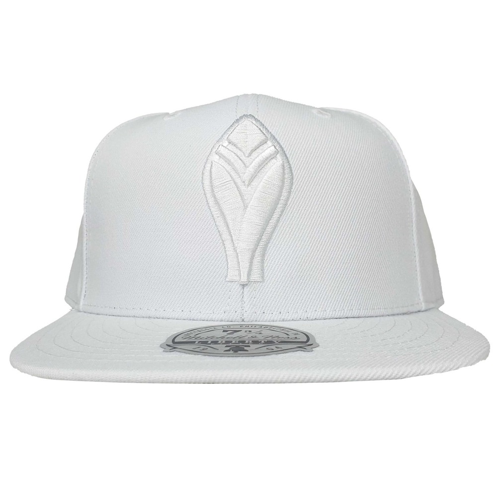 Atlanta Braves Mitchell & Ness MLB Fitted 7 3/4 Liberty Fit Hat Cap White NWT